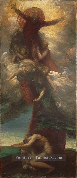 La dénonciation d’Adam et Eve symboliste George Frederic Watts Peintures à l'huile